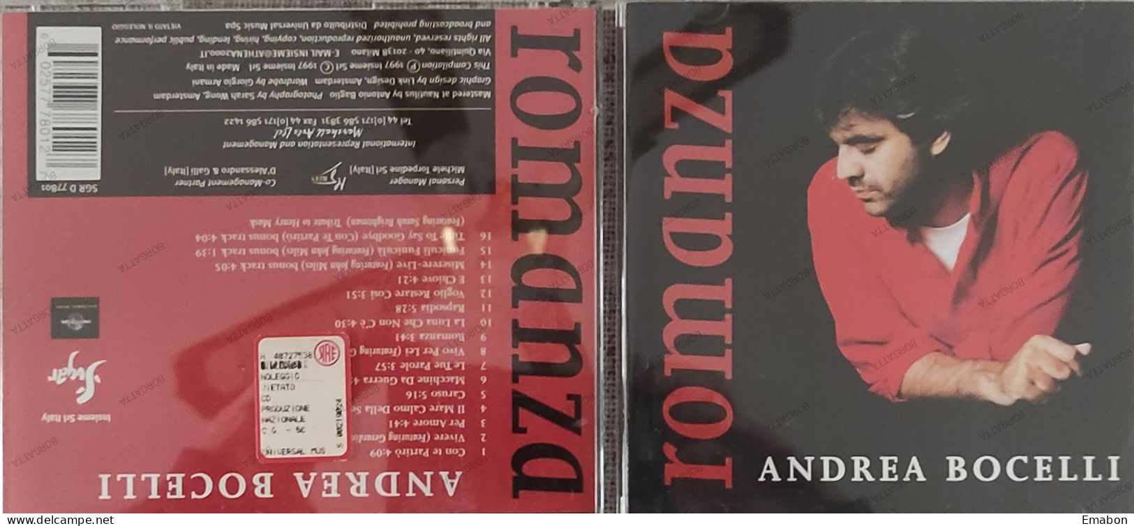 BORGATTA - ITALIANA Cd  ANDREA BOCELLI - ROMANZA - INSIEME1997 -  USATO In Buono Stato - Sonstige - Italienische Musik