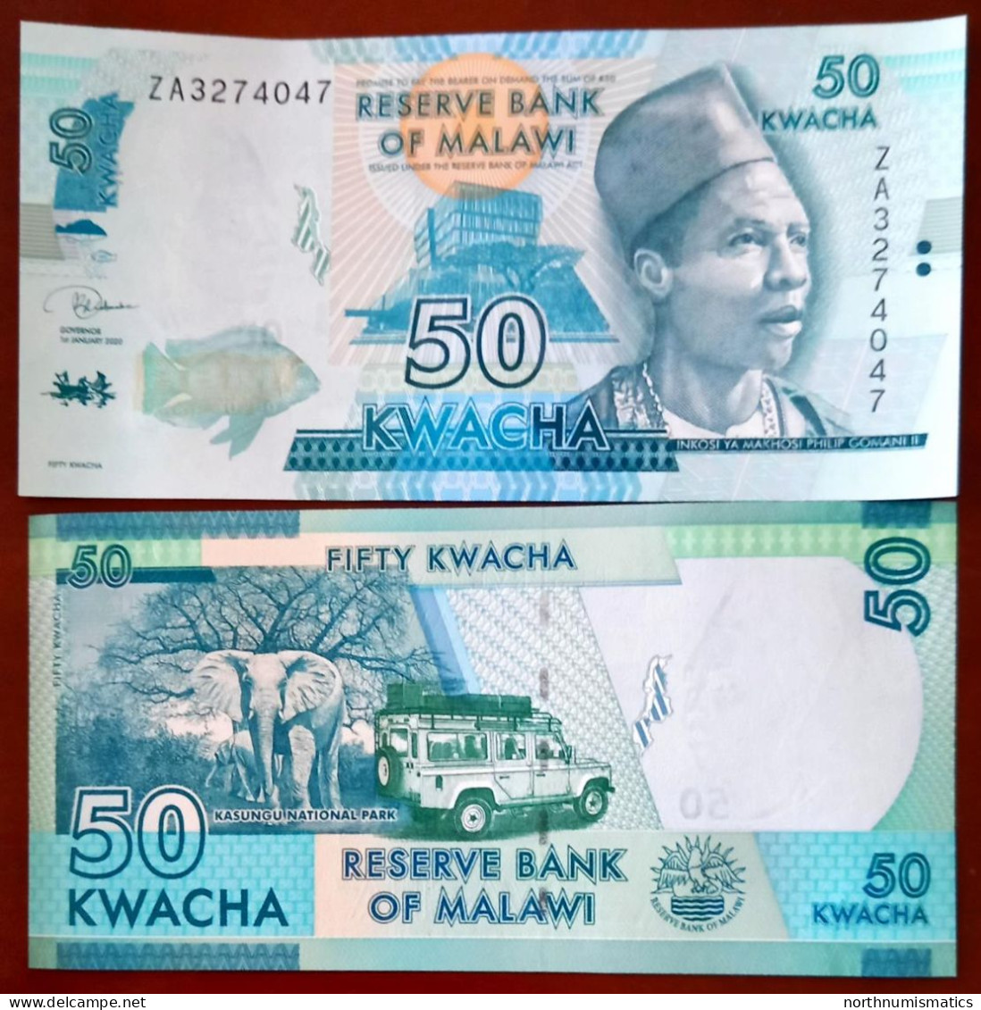 Malawi 50 Kwacha 2020 ZA Replacement Unc - Malawi