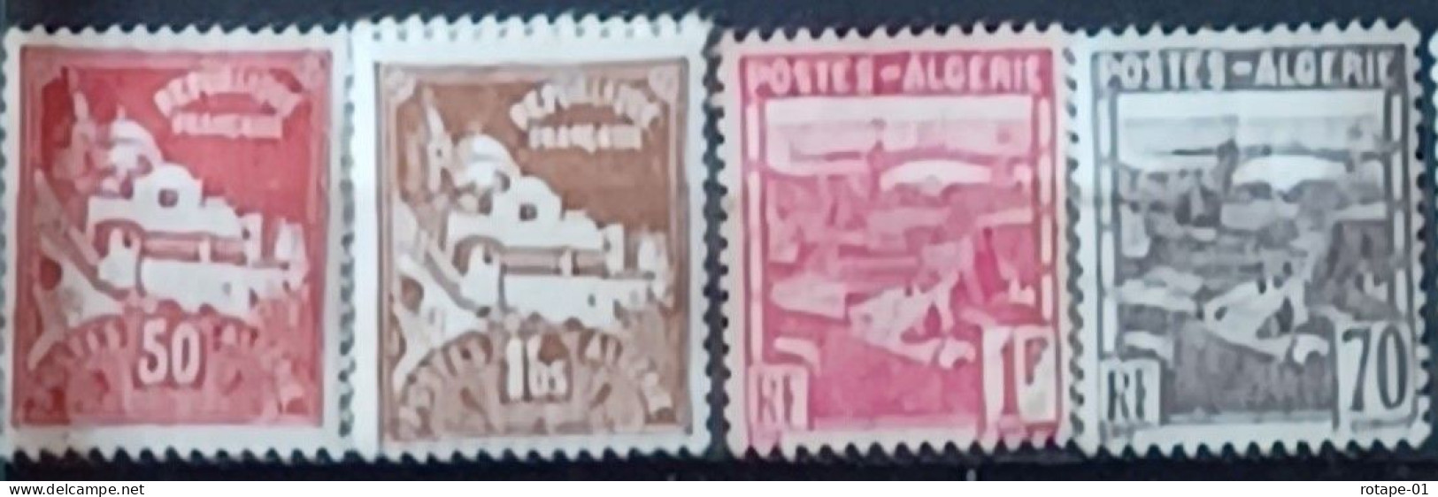 Algérie  1926-27 1941,  YT N°52,79A,164-65  N**,  Cote YT 2,25€ - Usados