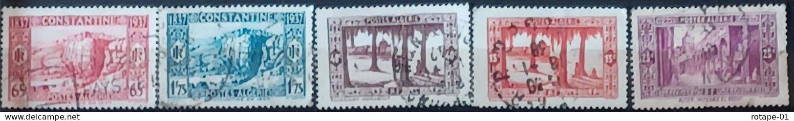 Algérie  1930,37,  YT N°106,08,10,31,33  O,  Cote YT 3,25€ - Oblitérés