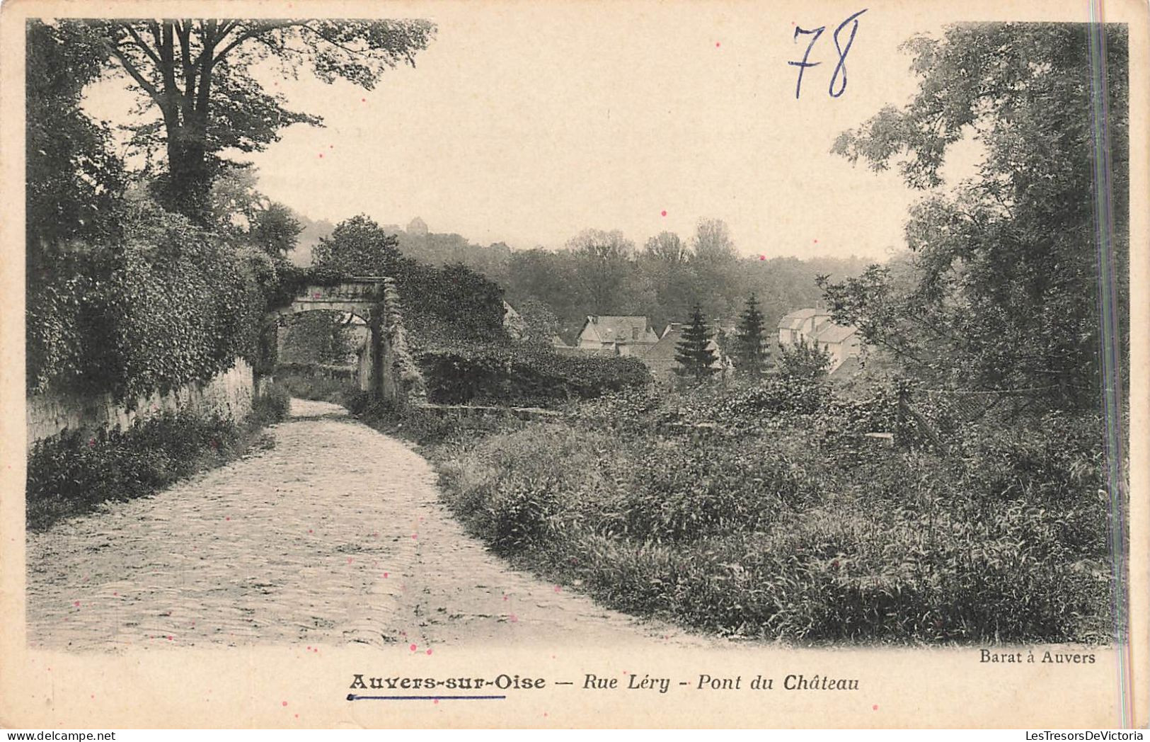 FRANCE - Auvers Sur Oise - Rue Léry - Pont Du Château - Carte Postale Ancienne - Auvers Sur Oise