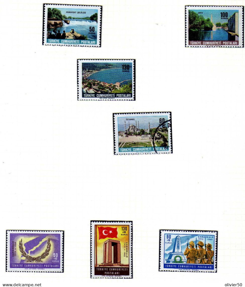 Turquie -  Celebrites - ObliteresSites - Armee - Neufs - Un Ex. Oblit - Unused Stamps