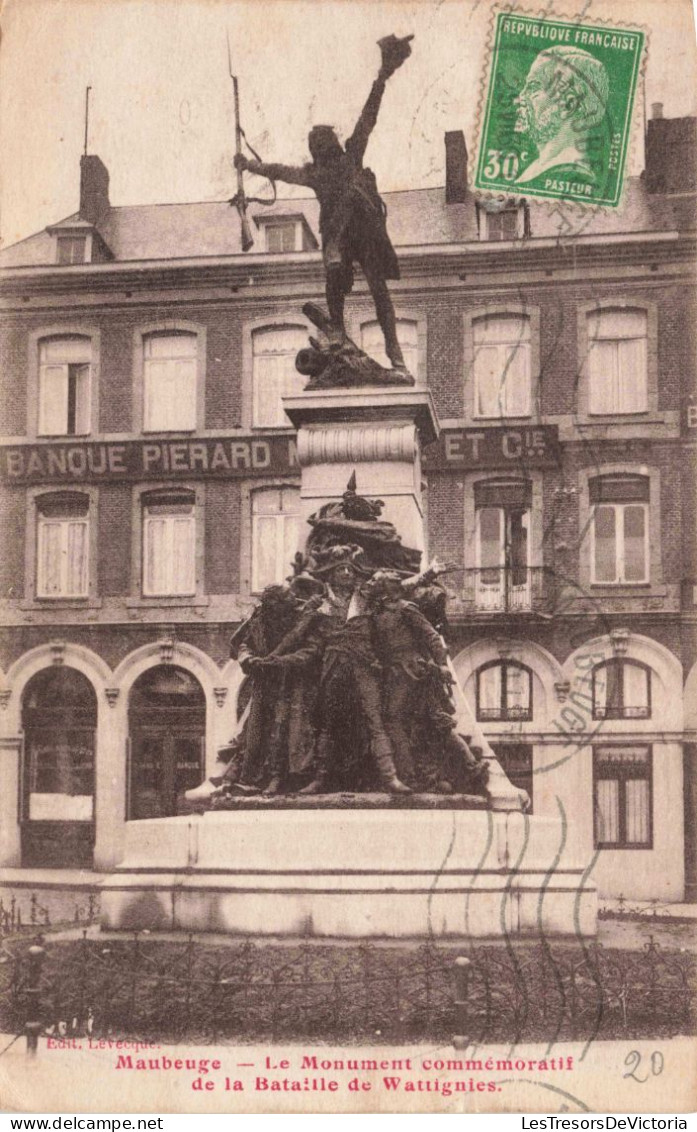 FRANCE - 59 - Maubeuge - Le Monument Commémoratif De La Bataille De Wattignies - Carte Postale Ancienne - Maubeuge