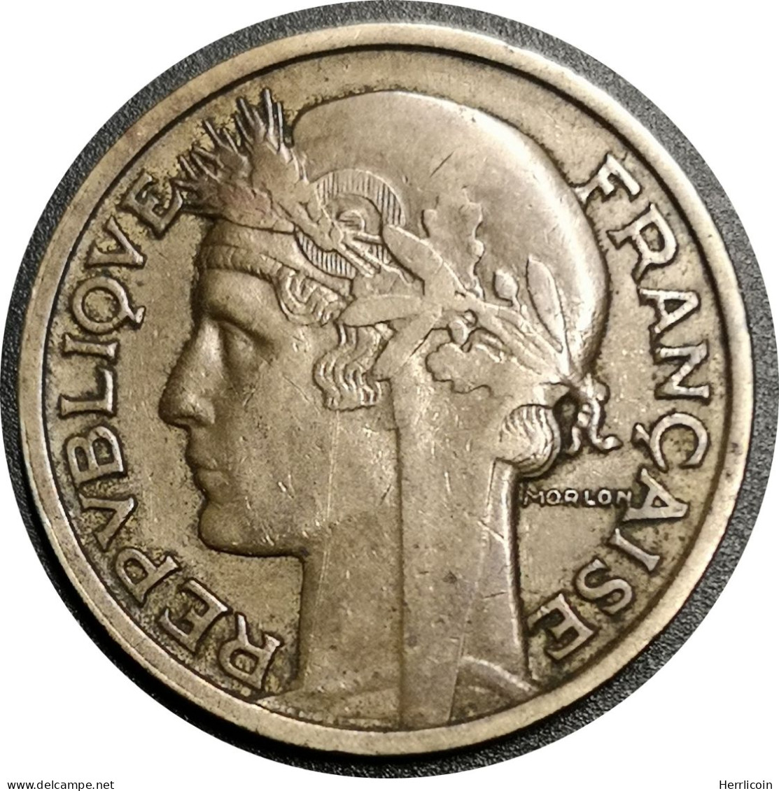 2 Francs 1932 France, Modèle Morlon Cupro - 2 Francs