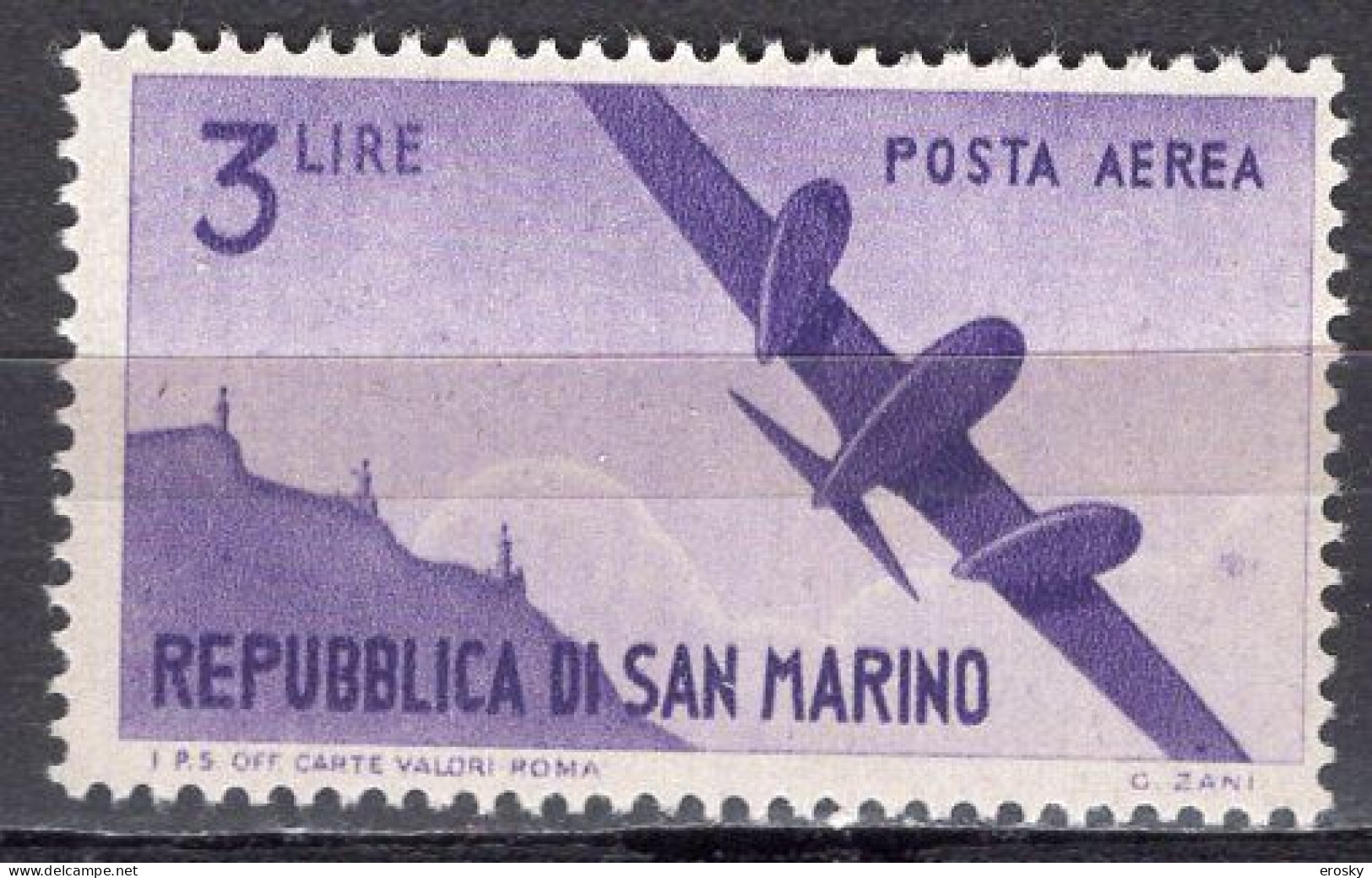 Y9064 - SAN MARINO Aerea Ss N°54 SAINT-MARIN Aerienne Yv N°46 ** - Luftpost