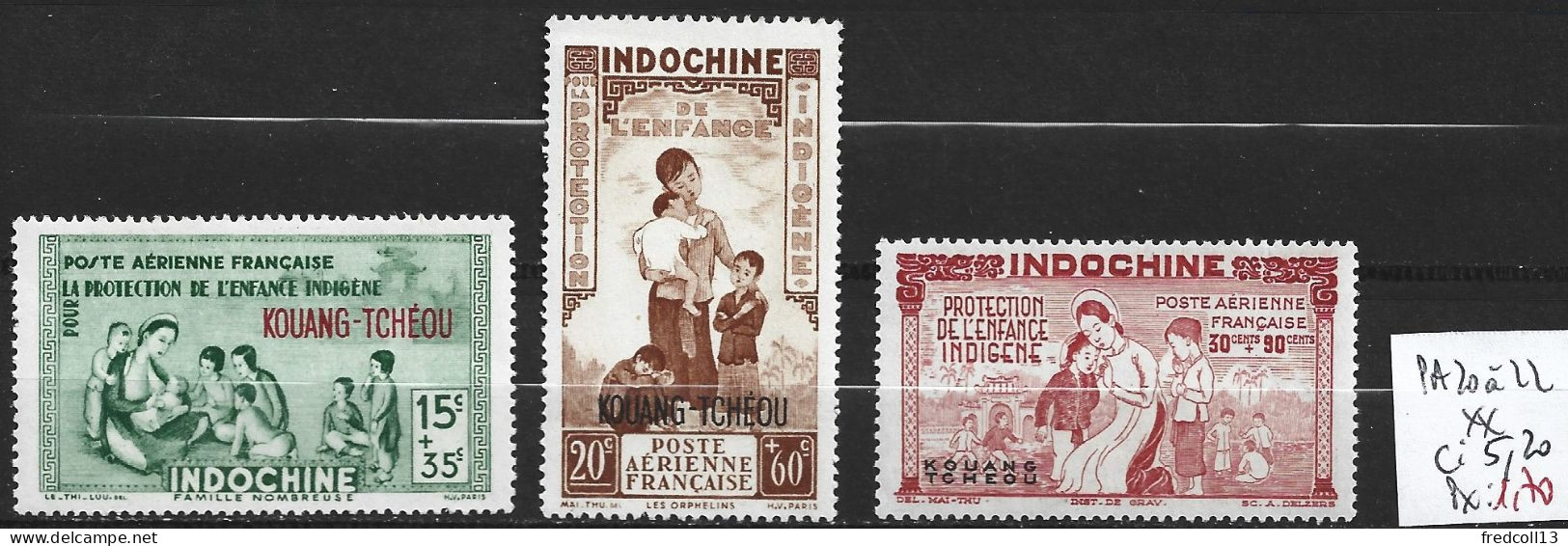 INDOCHINE PA 20 à 22 ** Côte 5.20 € - Airmail