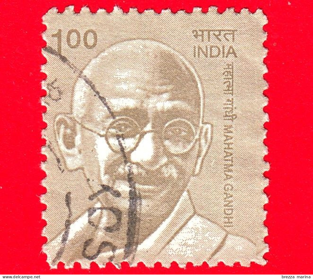 INDIA - Usato - 2009 -  Costruttori Dell'India Moderna - Mahatma Gandhi (1869-1948) - 1.00 - Oblitérés