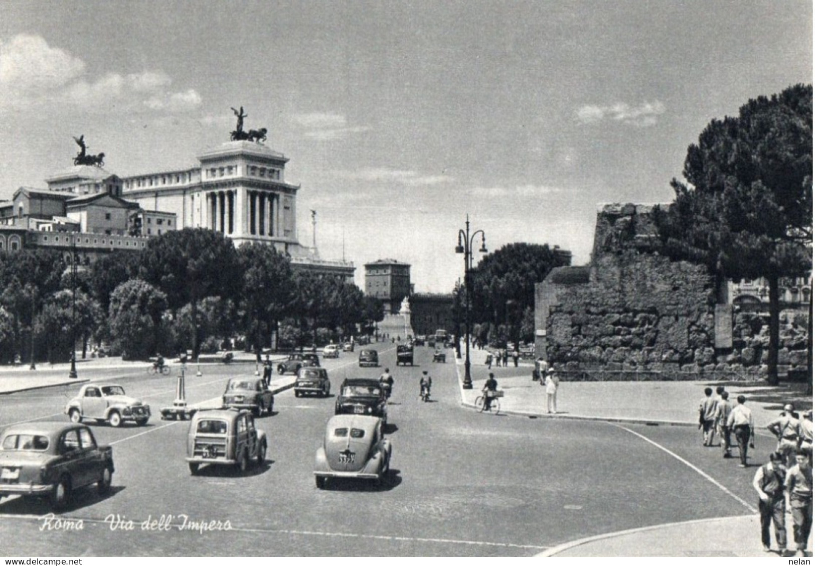 ROMA - VIA DELL IMPERO - F.G. - Mehransichten, Panoramakarten