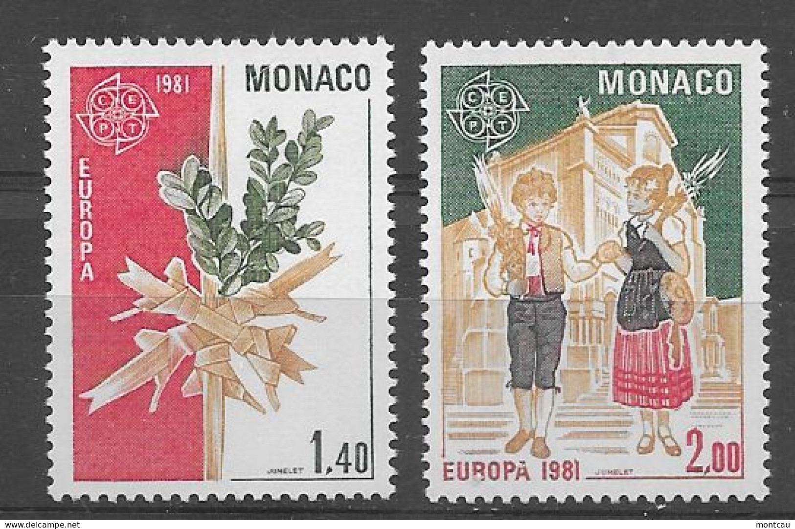 Monaco 1981.  Europa Mi 1473-74  (**) - 1981