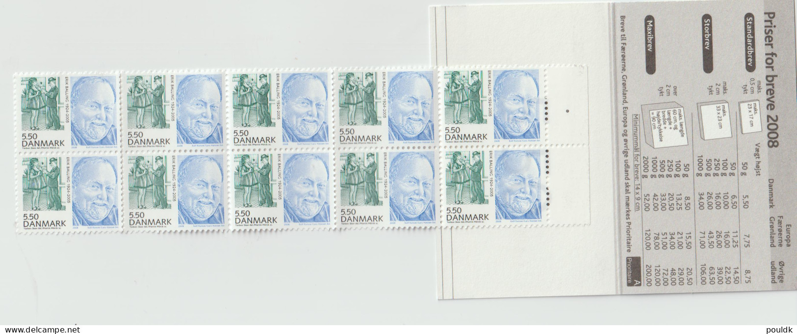 Denmark Booklet: 2008 Great Danes MNH/**. Postal Weight Approx 0,03 Kg. Please Read Sales Conditions Under Image - Booklets