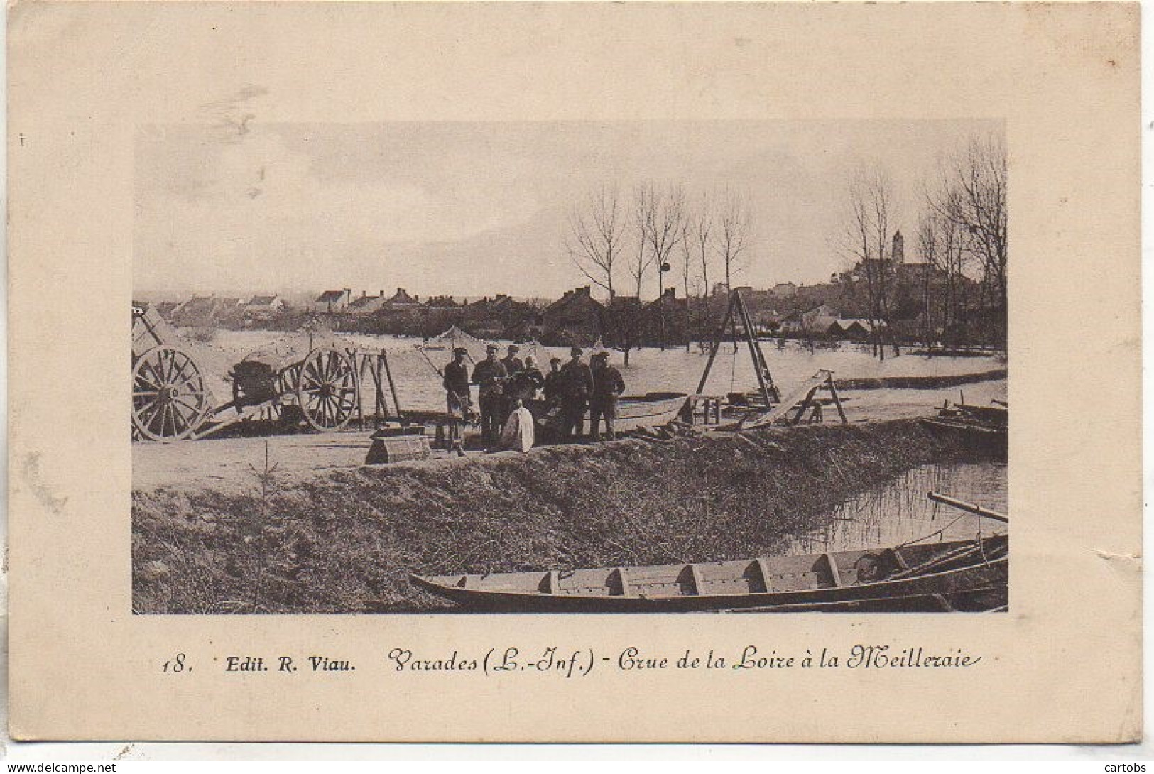 44 VARADES - Crue De La Loire à La Meilleraie - Varades