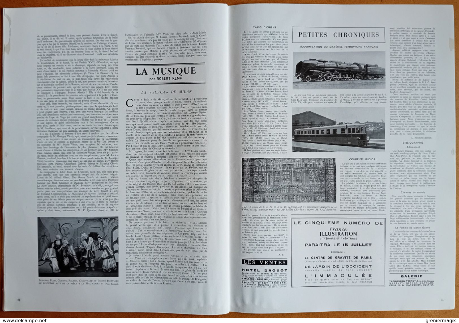 France Illustration N°92 05/07/1947 Tour de France/Palestine/Les derniers combats sur la Ligne Maginot/Marcq-en-Baroeul