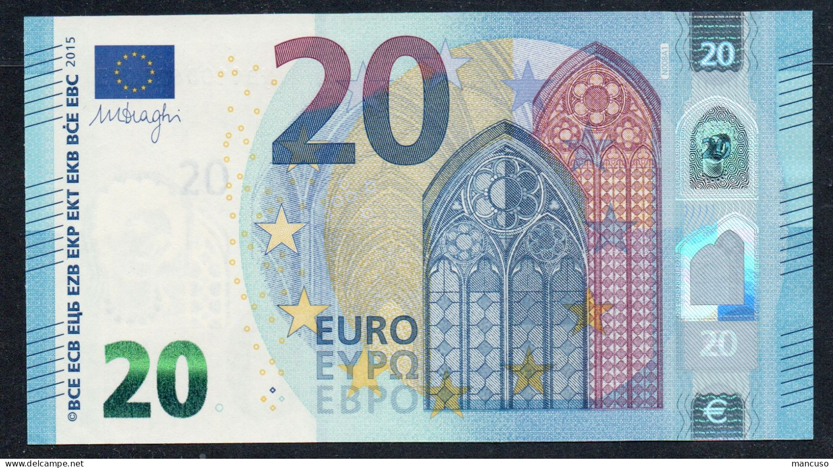 &euro; 20  AUSTRIA  NB N008 A1 FIRST POSITION AUNC - 20 Euro