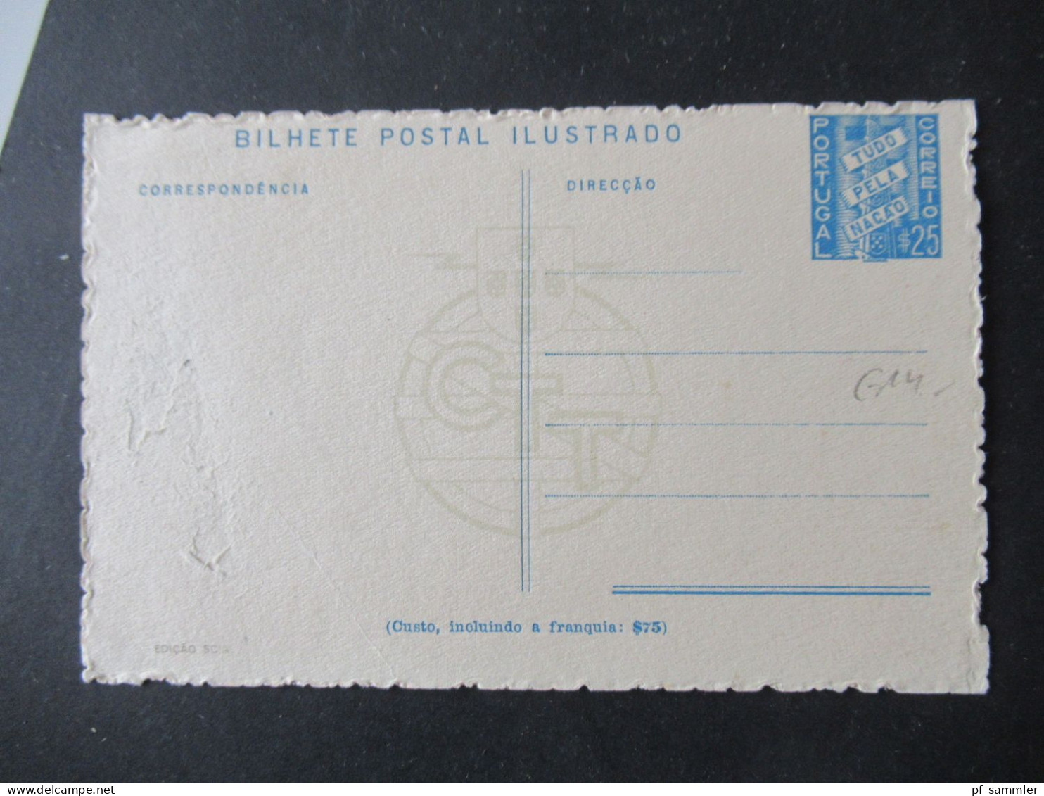 Portugal 1937 Bild Ganzsachen Bilhete Postal Ilustrado Edicao Scial / CTT / 3 Verschiedene Motive / Ugebraucht - Postwaardestukken