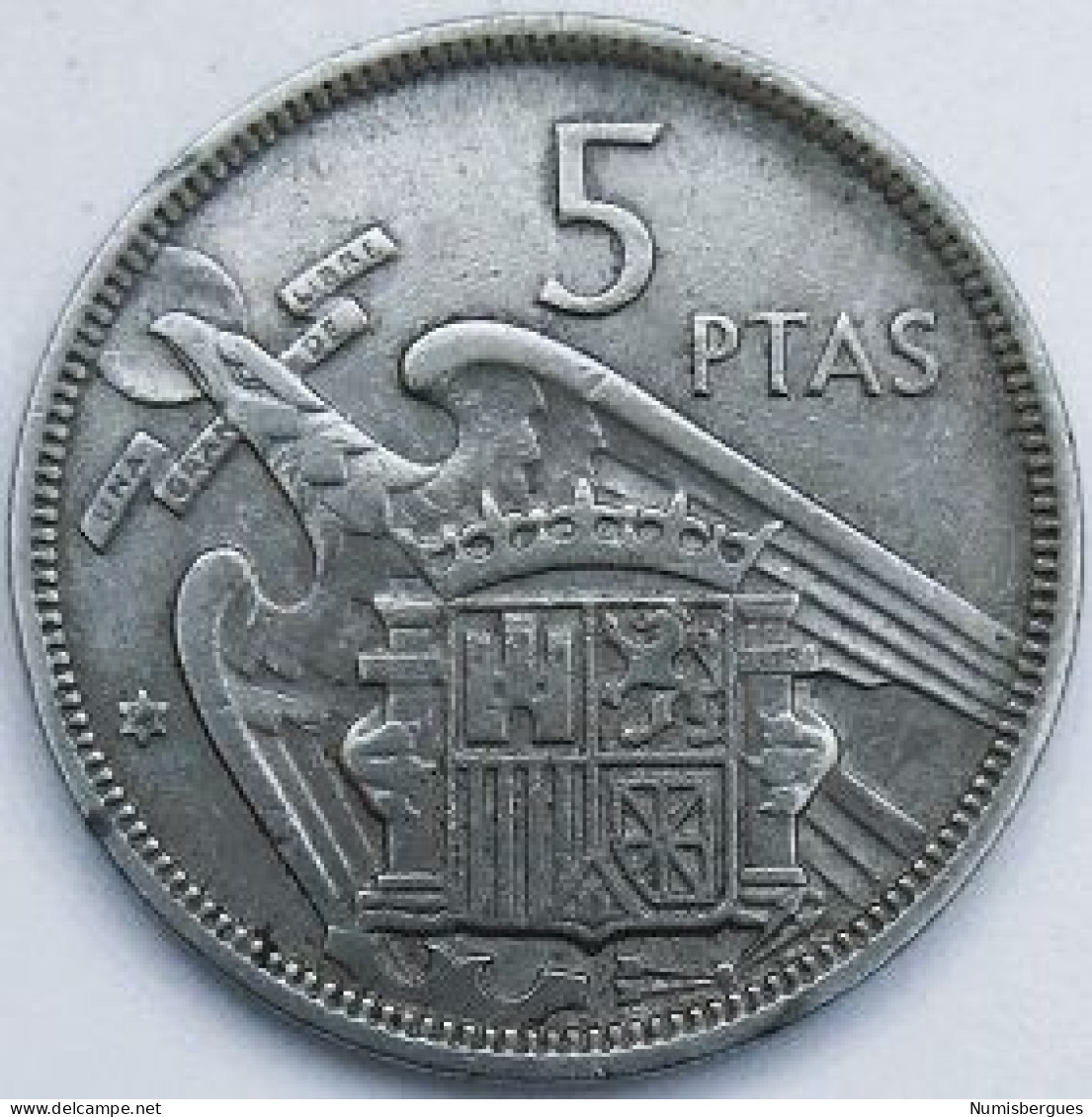 Pièce De Monnaie 5 Pesetas 1958 - 5 Pesetas