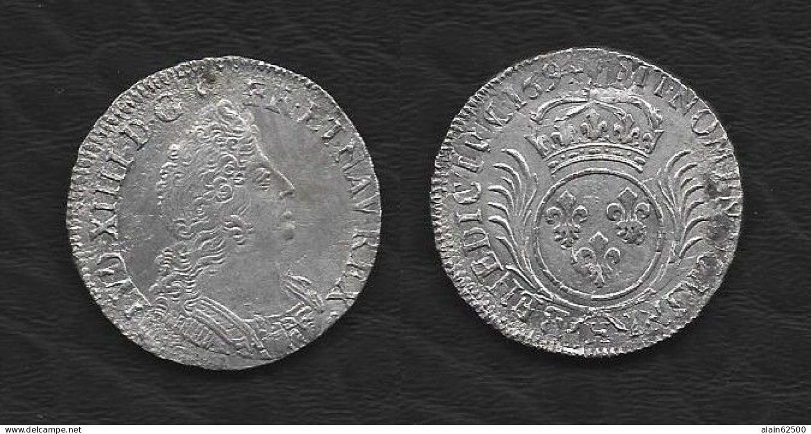 LOUIS XIV . 1/2 ECU AUX PALMES . 1694 H  (LA ROCHELLE) . - 1643-1715 Ludwig XIV.