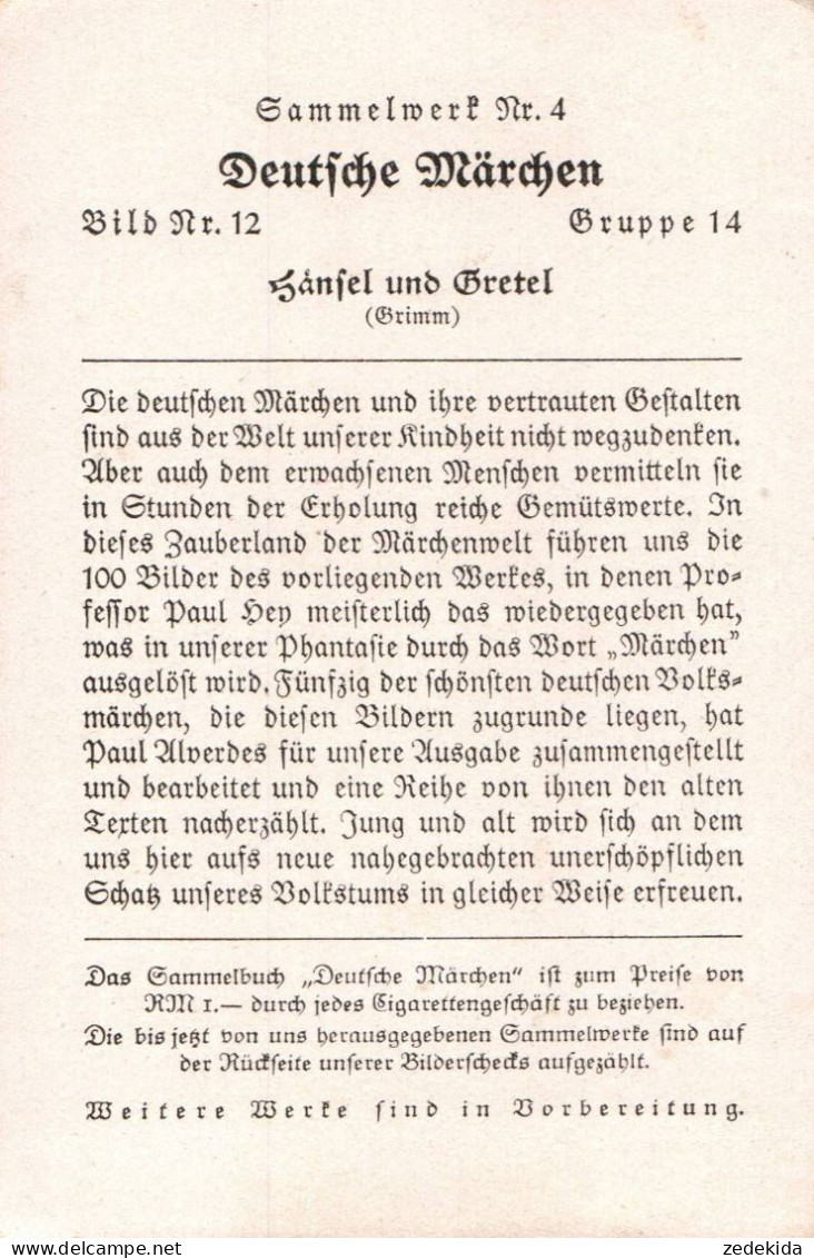 G9805 - Paul Hey Sammelkarte - Deutsche  Märchen - Hänsel Und Gretel - Hey, Paul