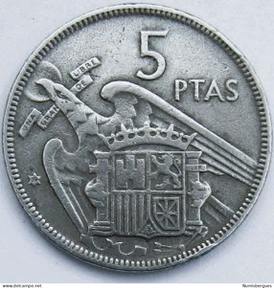 Pièce De Monnaie 5 Pesetas 1959 - 5 Pesetas