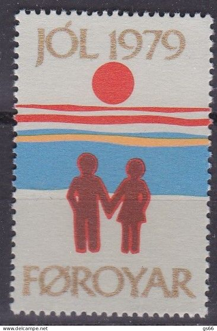 Färöer, 1979, MNH **, VIGNETTES DE NOEL 1979 - Färöer Inseln