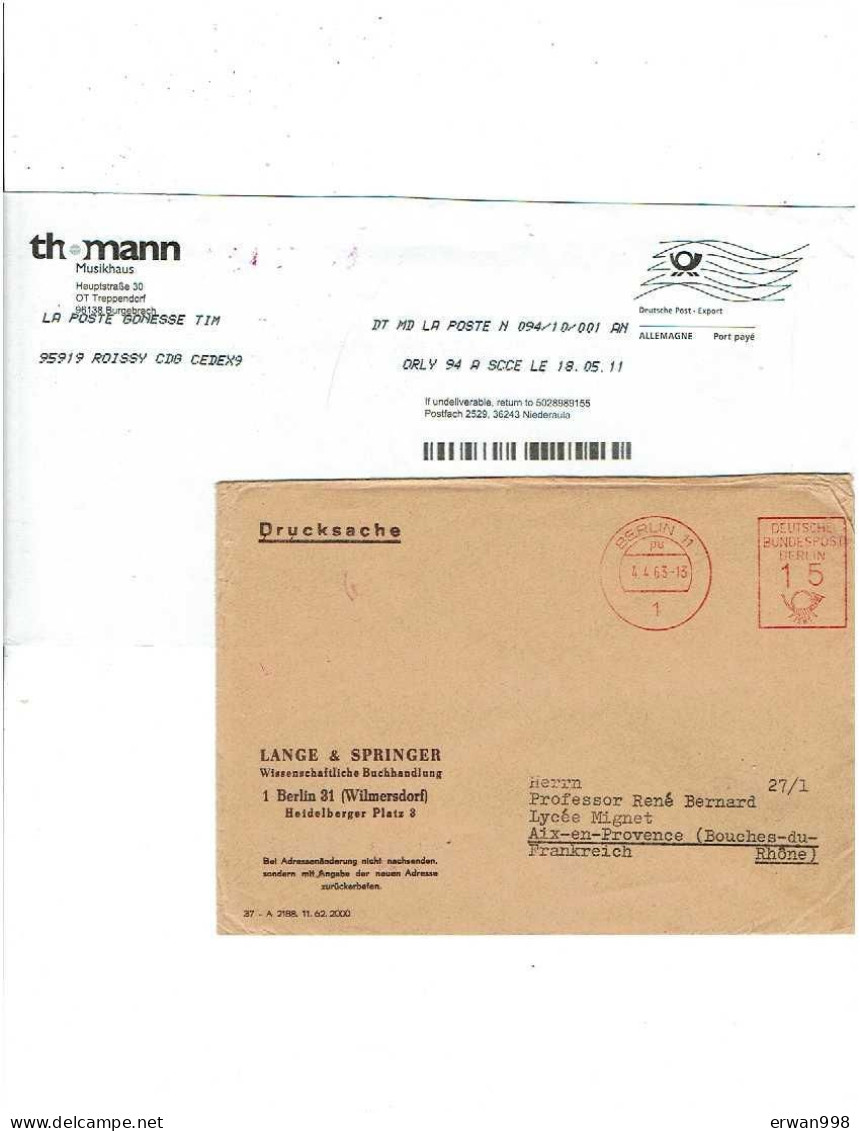 7 Plis EMA & Simili-EMA & Une Quinzaine S/ Fragments Origines Diverses 698 - Franking Machines (EMA)