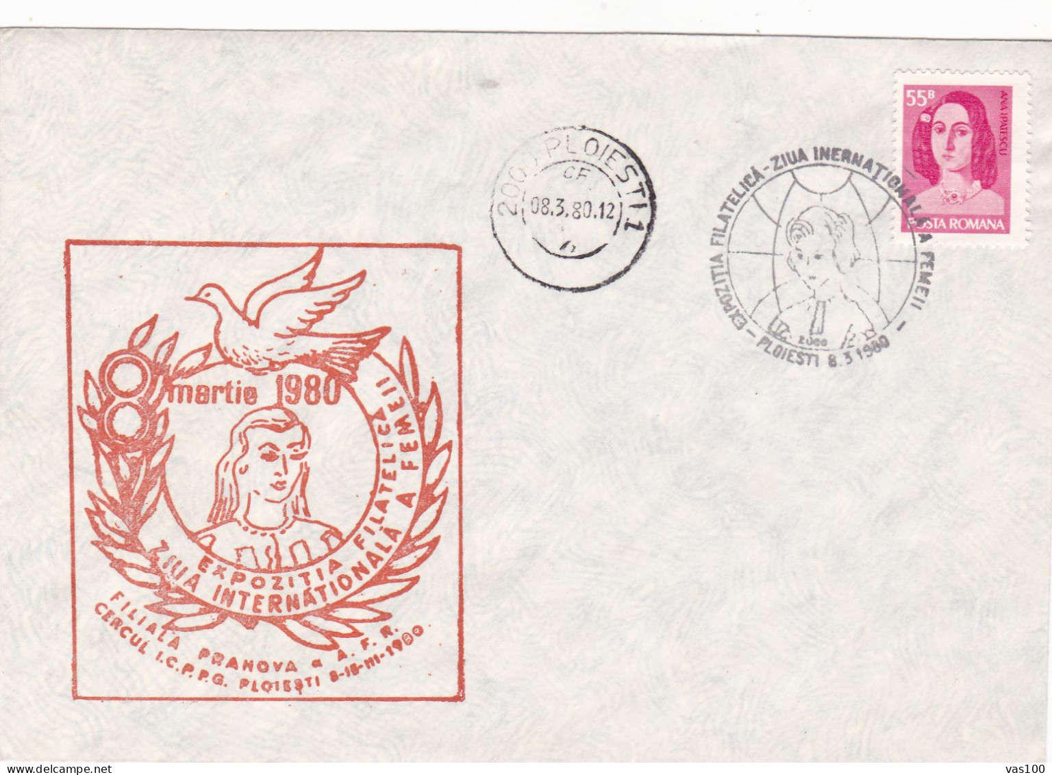 INTERNATIONAL WOMEN'S DAY COVERS   STATIONERY 1980  ROMANIA - Storia Postale