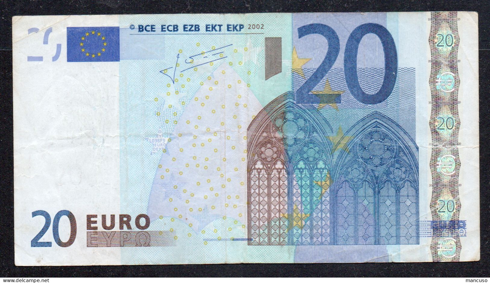 20 EURO  FRANCE U L038  TRICHET  CIRCULATED - 20 Euro