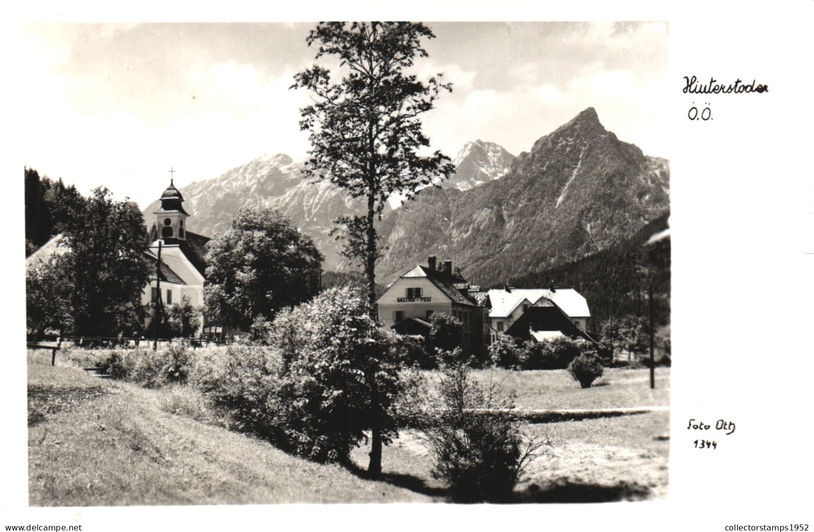 HINTERSTODER, ARCHITECTURE, CHURCH, MOUNTAIN, AUSTRIA, POSTCARD - Hinterstoder