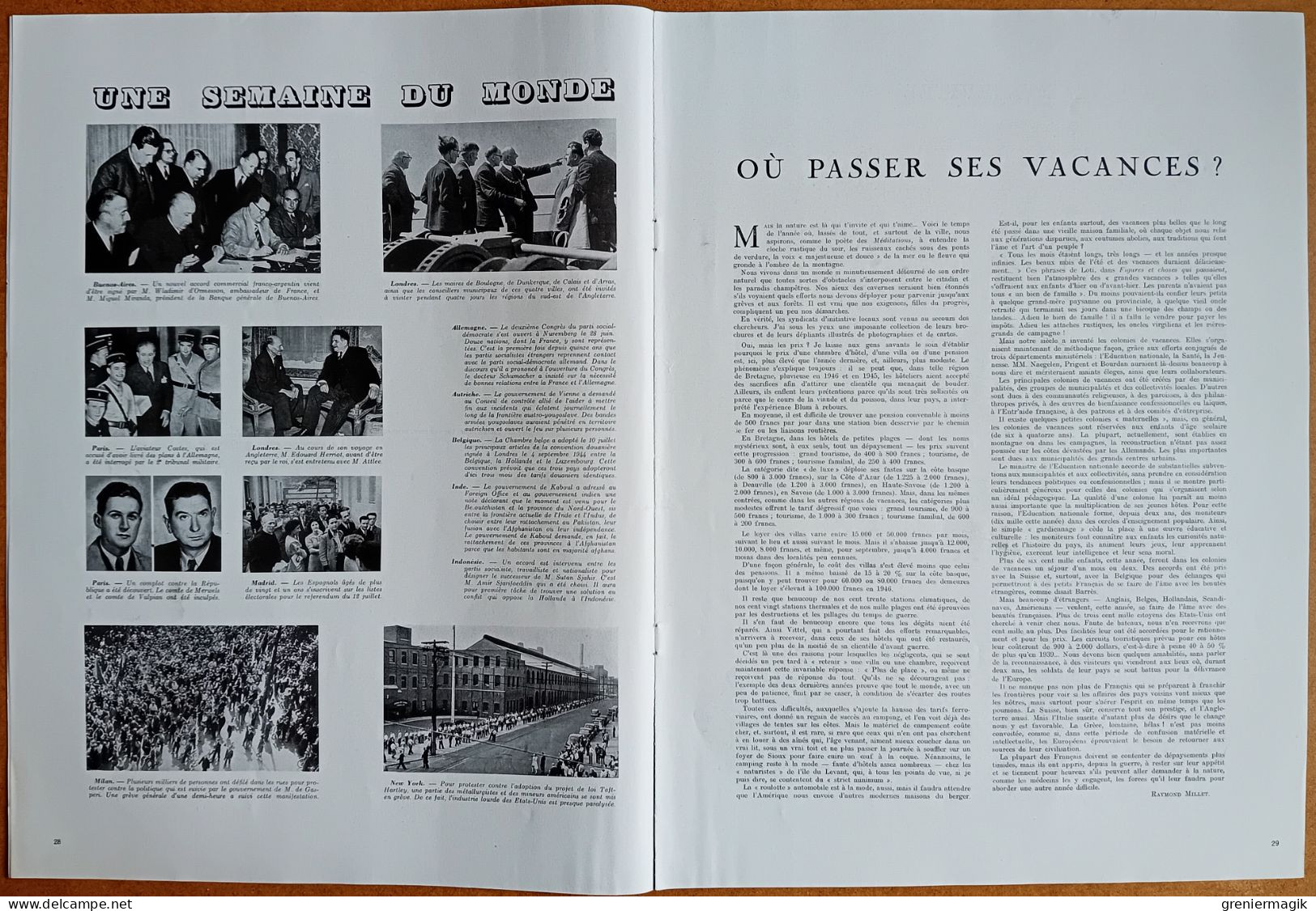 France Illustration N°93 12/07/1947 Hongrie Budapest/Ambassade Des Etats-Unis à Paris/Coëtquidan/Exposition Malfray - Algemene Informatie