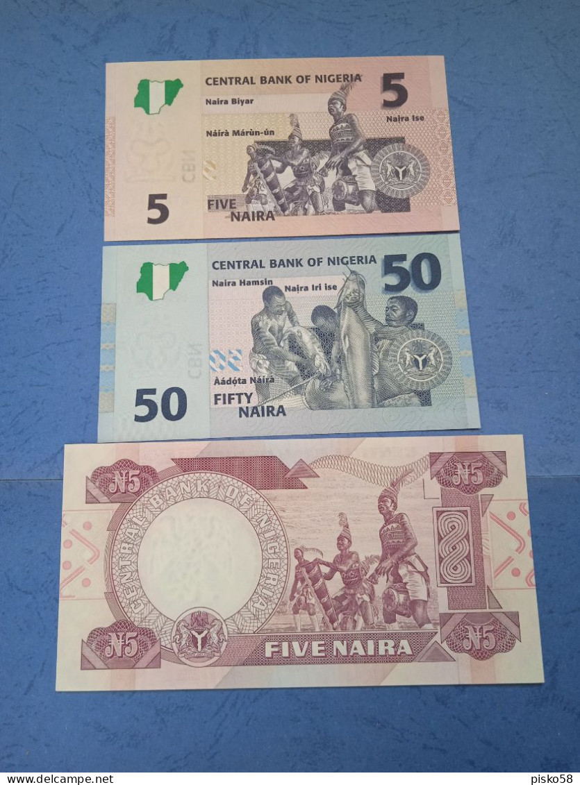 NIGERIA-LOTTO 3 BANCONOTE UNC - Nigeria