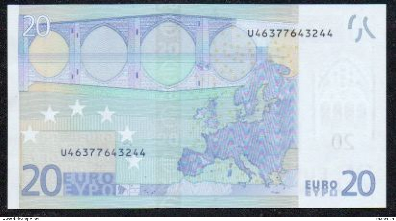 &euro; 20  FRANCE U L058  TRICHET  UNC - 20 Euro