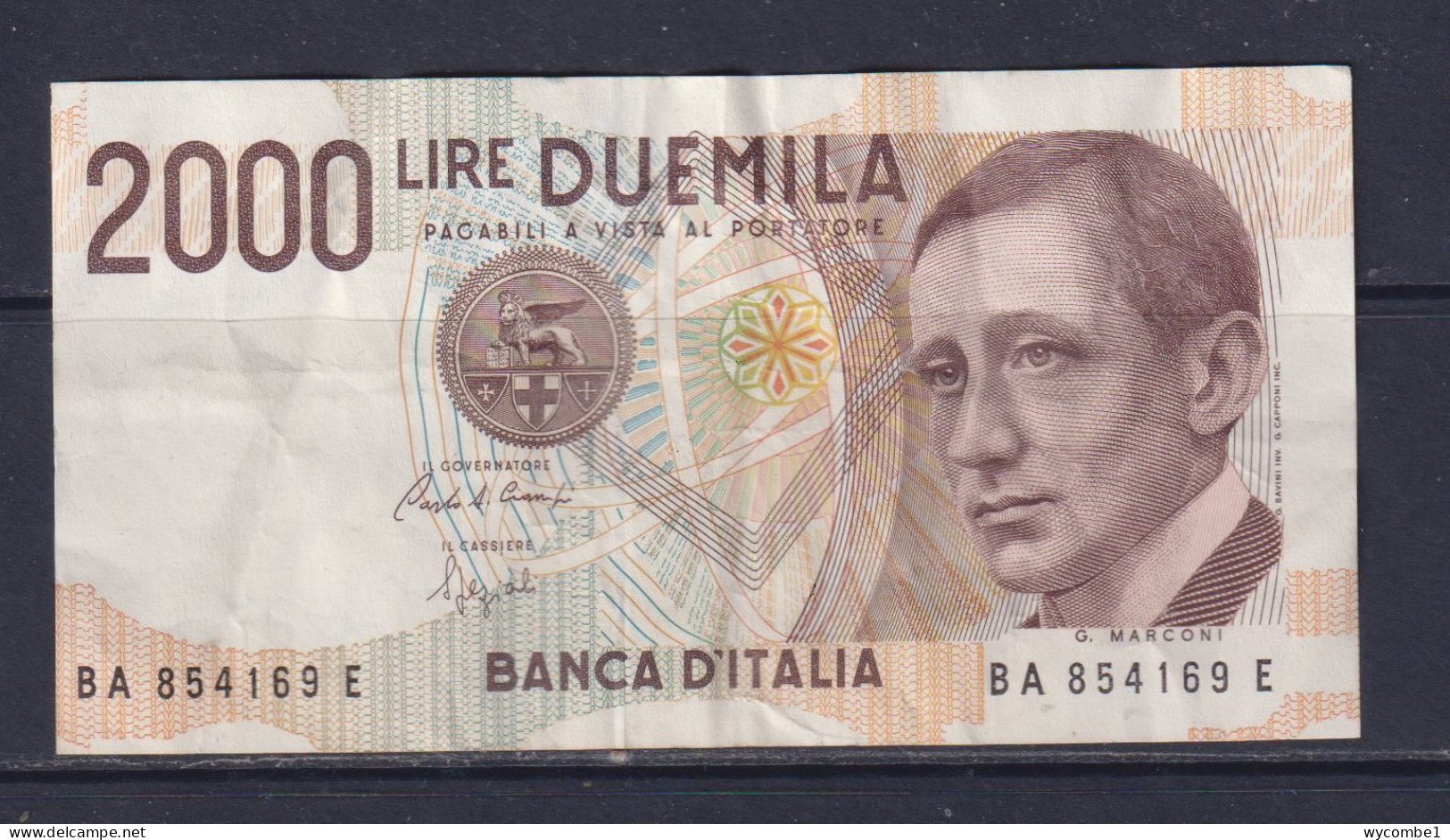 ITALY - 1990 2000 Lira Circulated Banknote - 2000 Lire