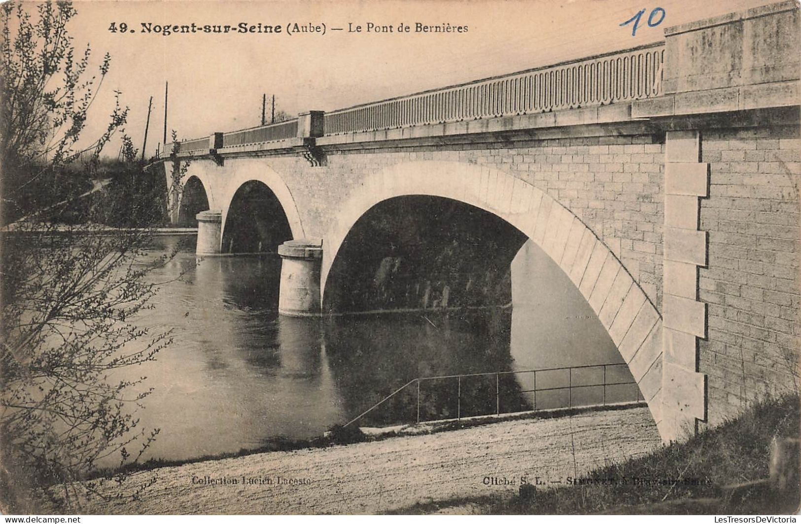 FRANCE - Nogent Sur Seine (Aube) - Le Pont De Bernières - Carte Postale Ancienne - Nogent-sur-Seine