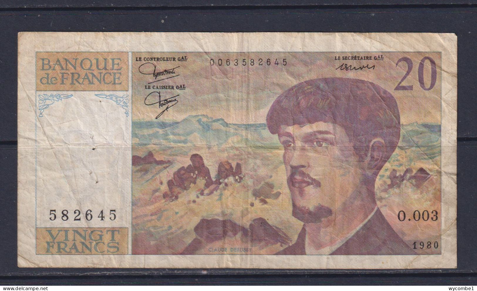 FRANCE - 1980 20 Francs Circulated Banknote - 20 F 1980-1997 ''Debussy''