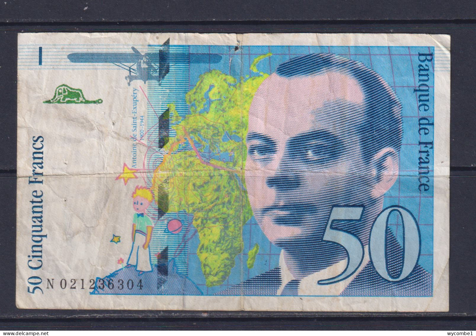 FRANCE - 1994 50 Francs Circulated Banknote - 50 F 1992-1999 ''St Exupéry''