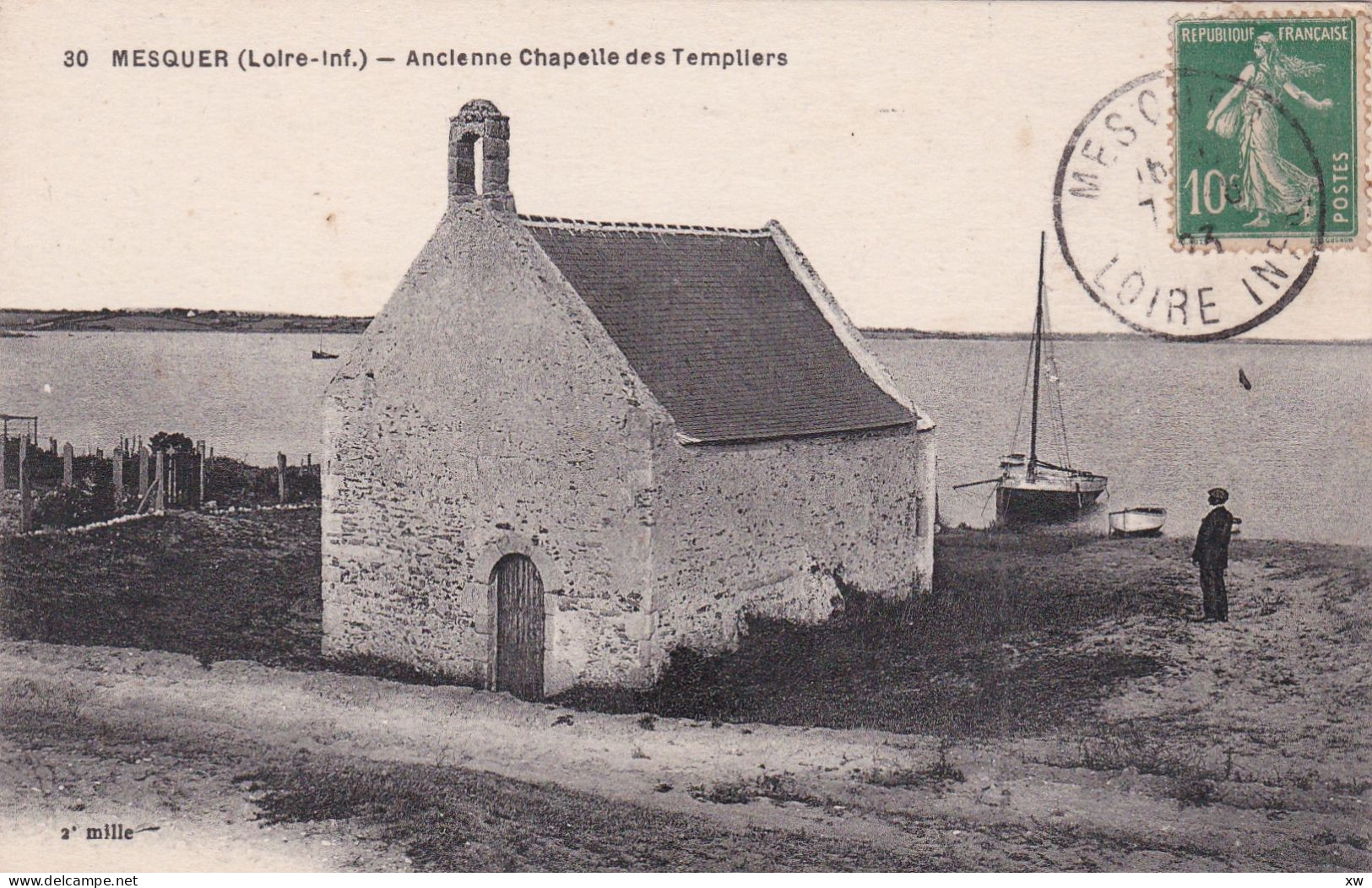 MESQUER-QUIMIAC -44- Ancienne Chapelle Des Templiers - Petite Animation - A17576/77 - Mesquer Quimiac