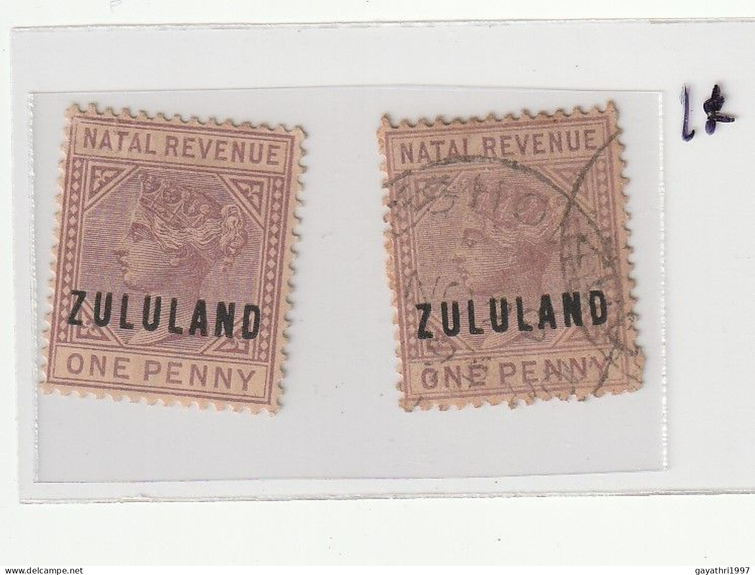 Zululand Victoria Stamps Mint And Used 2 Stamps - Altri - Africa