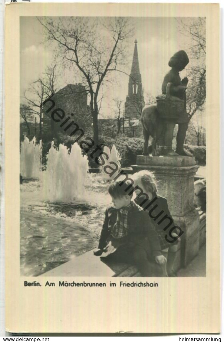 Berlin-Friedrichshain - Märchenbrunnen - Foto-Ansichtskarte - Verlag VEB Volkskunstverlag Reichenbach - Friedrichshain