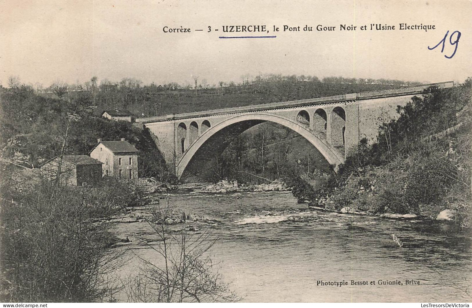 FRANCE - Corrèze - Uzerche - Le Pont Du Gour Noir Et L'Usine électrique - Carte Postale Ancienne - Uzerche