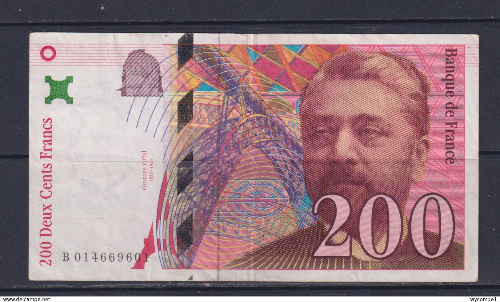 FRANCE - 1996 200 Francs Circulated Banknote - 200 F 1995-1999 ''Eiffel''