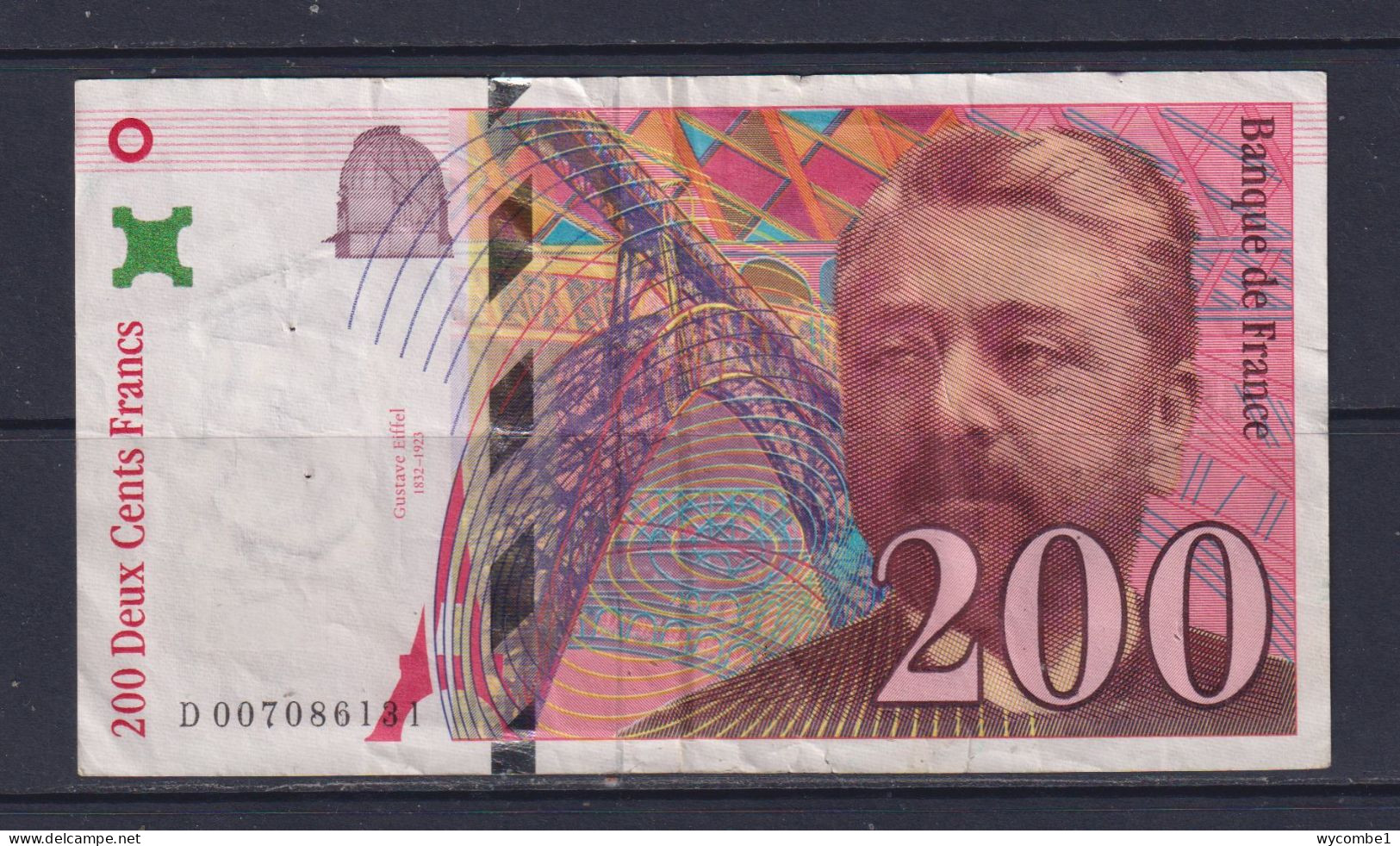 FRANCE - 1996 200 Francs Circulated Banknote - 200 F 1995-1999 ''Eiffel''
