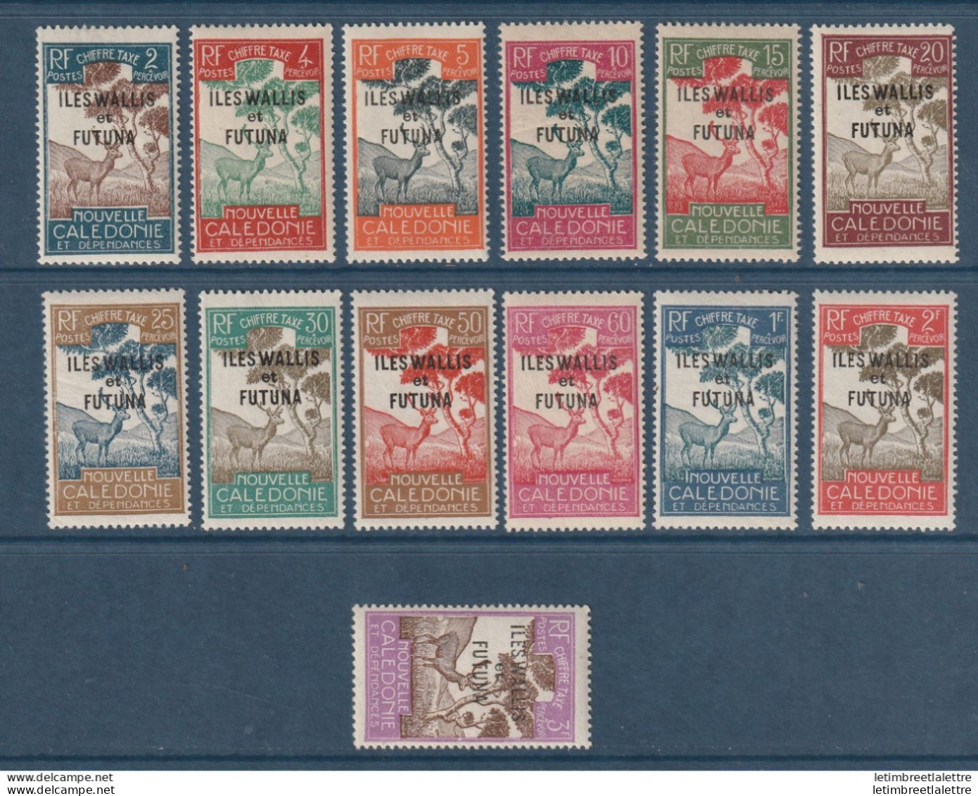 Wallis Et Futuna - Taxe - YT N° 11 à 23 * - Neuf Avec Charnière - 1930 - Timbres-taxe