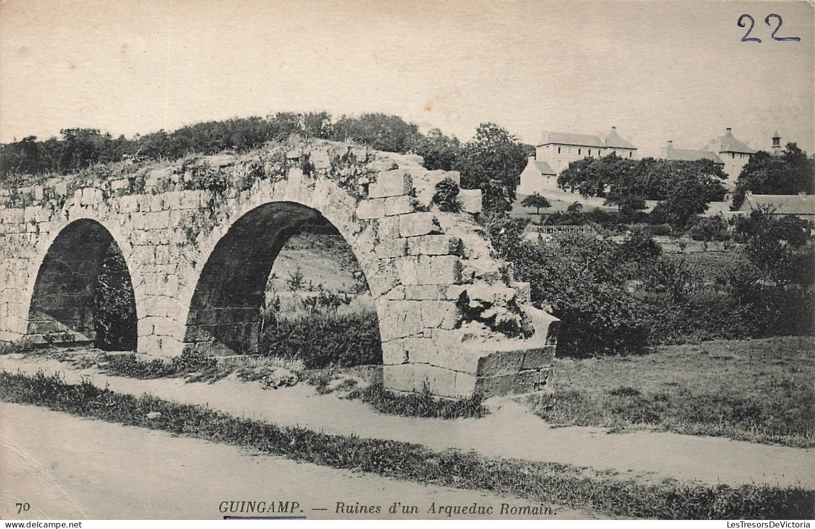 FRANCE - Guincamp - Ruines D'un Arqueduc Romain - Carte Postale Ancienne - Guingamp