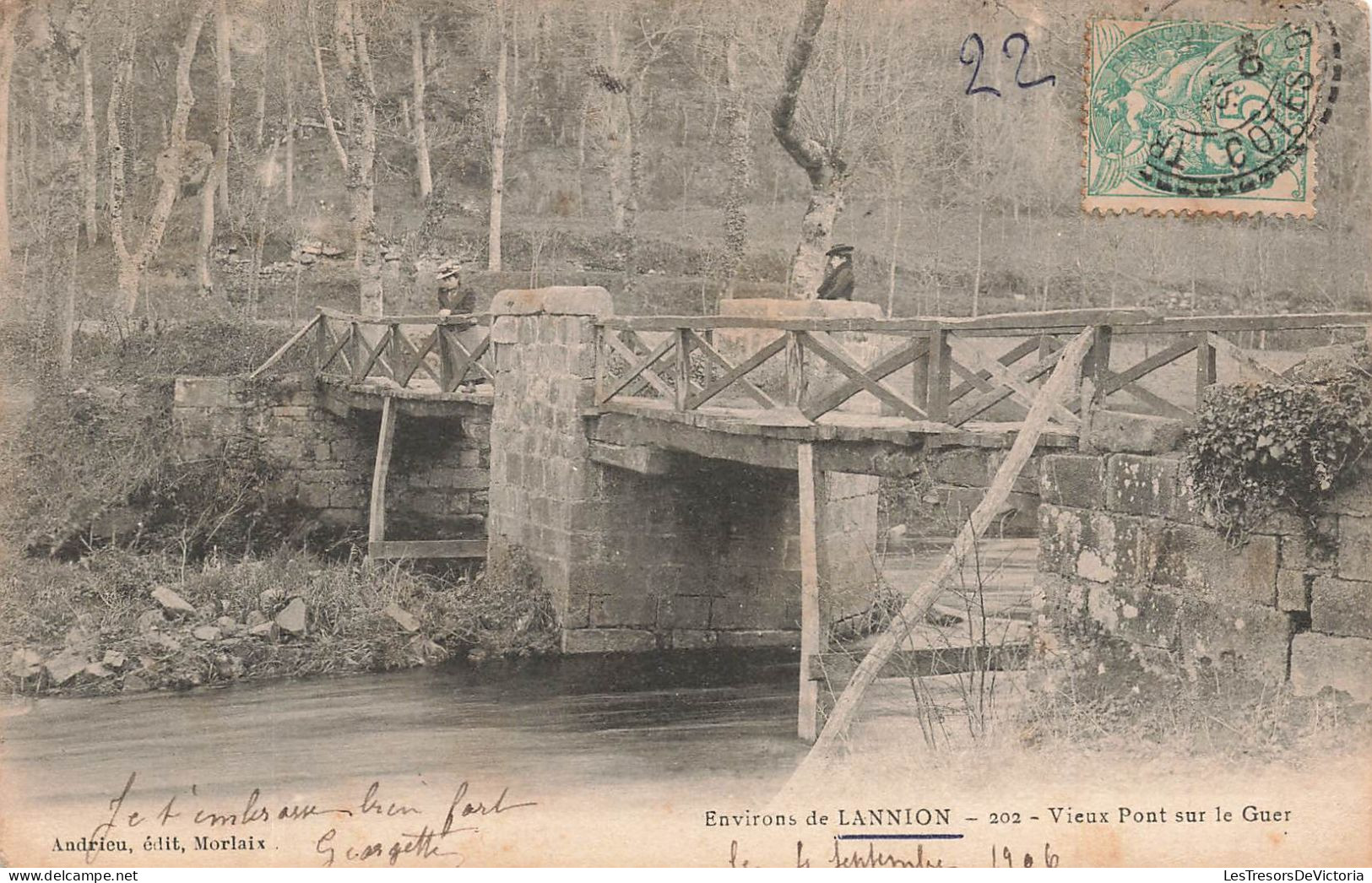 FRANCE - Environs De Lannion - Vieux Pont Sur Le Guer - Dos Non Divisé - Carte Postale Ancienne - Lannion