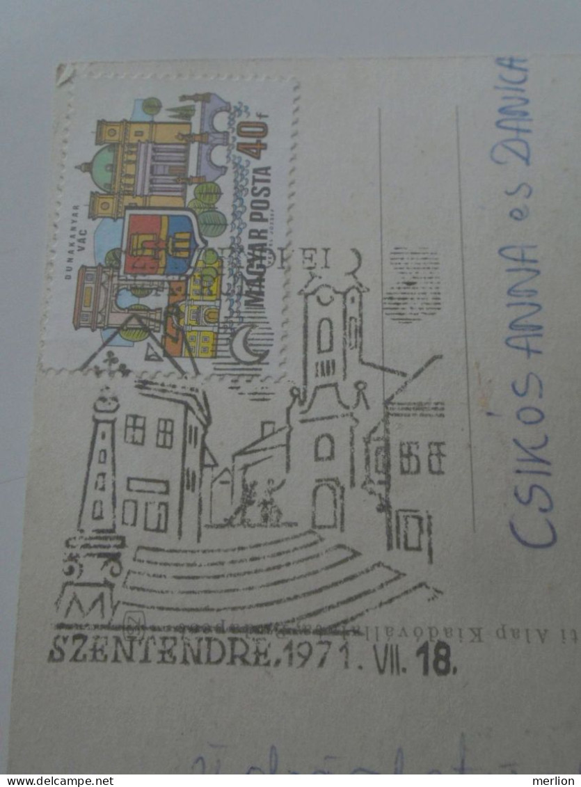 D200761   Hungary   Postcard   Szentendre  - Postmark  SZENTENDRE  1971 - Hojas Completas