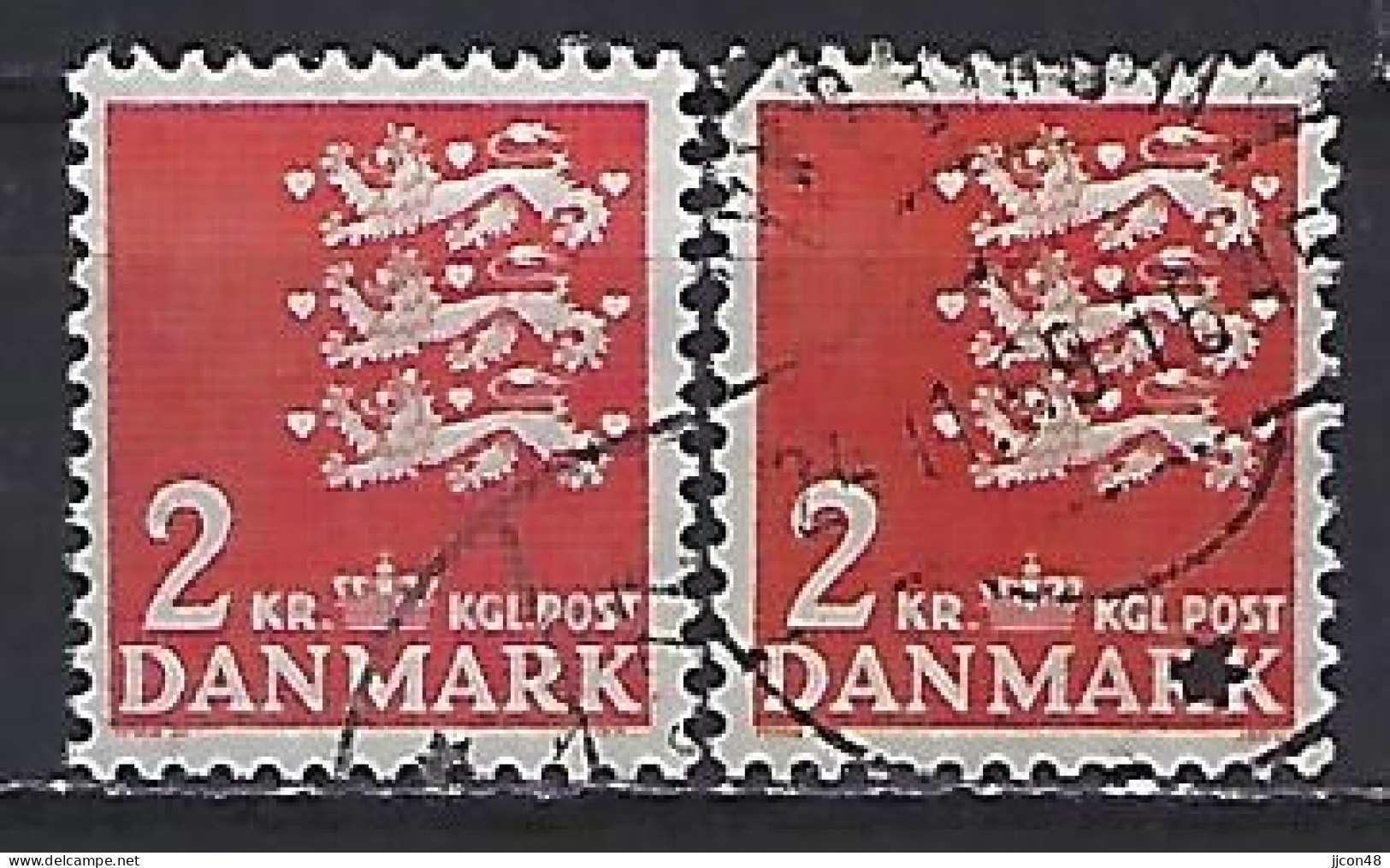 Denmark 1946  3 Lions (o) Mi.290 X+y - Gebraucht