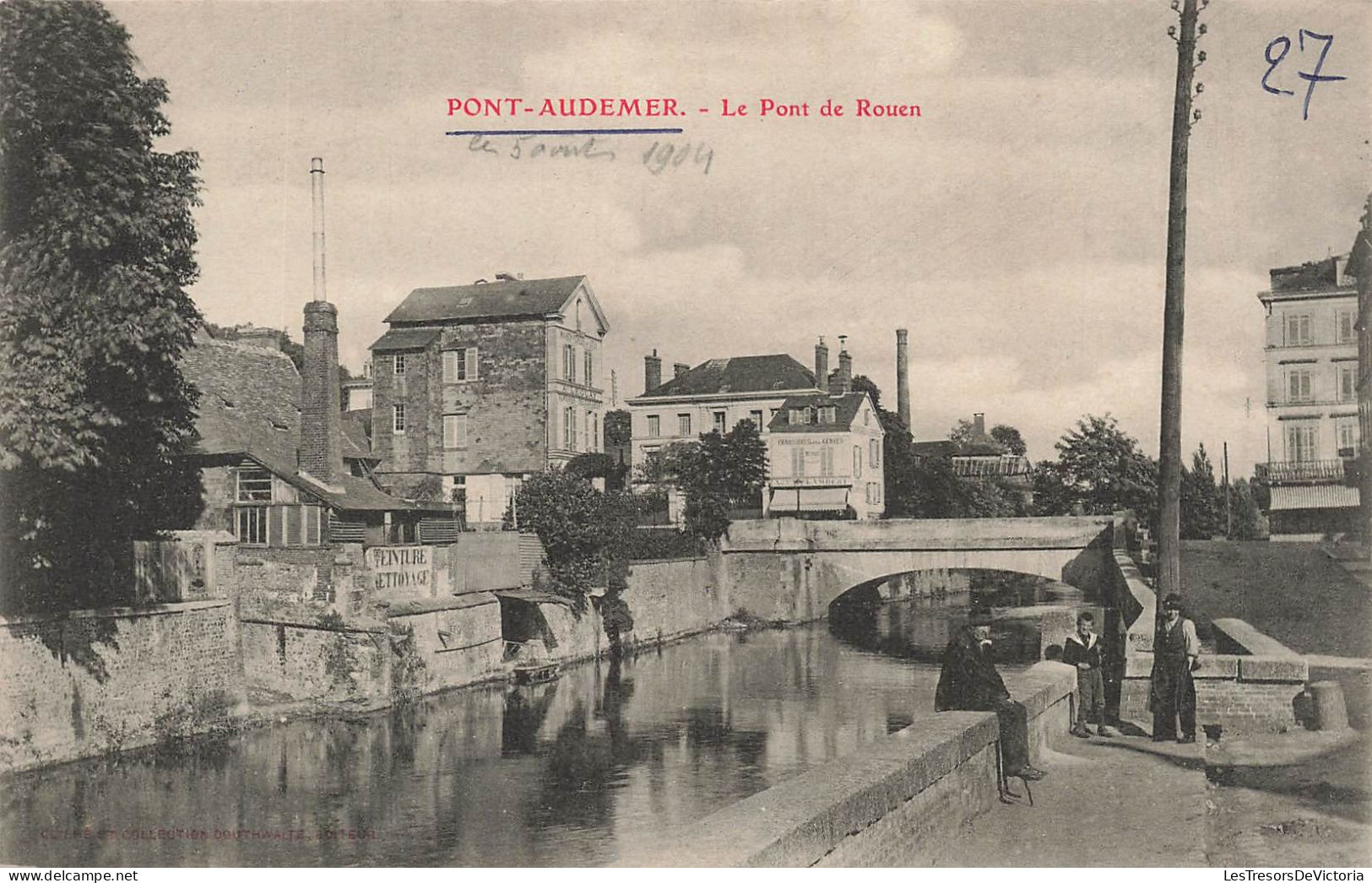 FRANCE - Pont Audemer - Le Pont De Rouen - Carte Postale Ancienne - Pont Audemer
