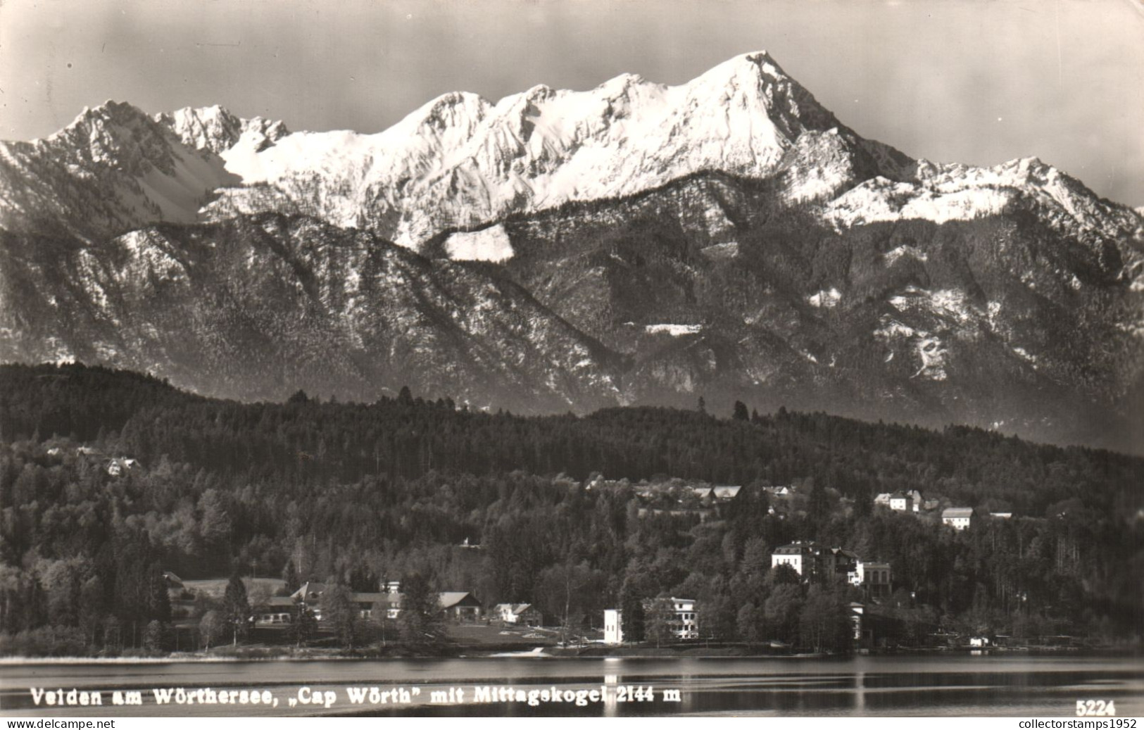 VELDEN AM WORTHERSEE, CARINTHIA, MITTAGSKOGEL MOUNTAIN, ARCHITECTURE, LAKE, AUSTRIA, POSTCARD - Velden