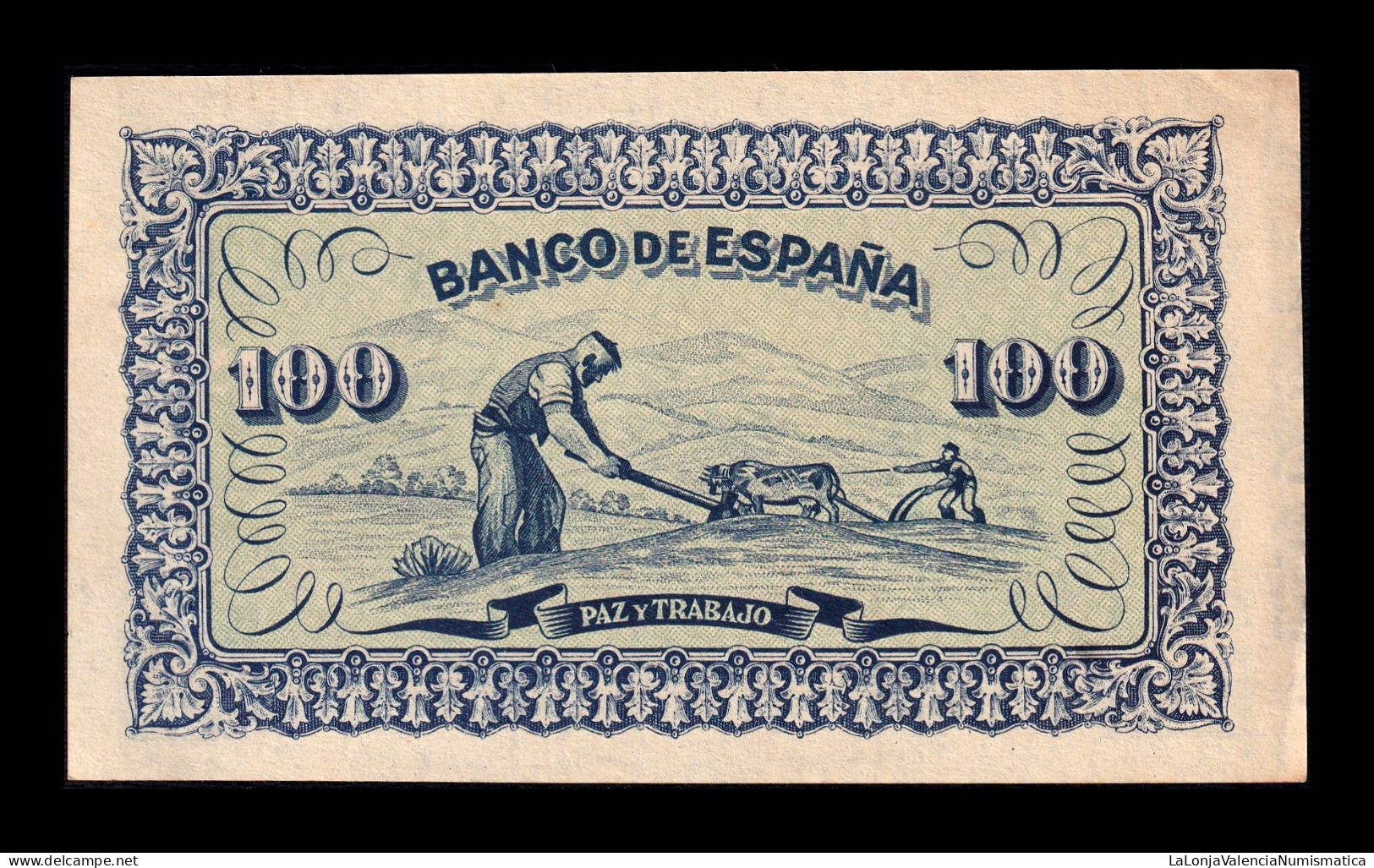 España Spain Gijón 100 Pesetas 1937 Pick S580 Sc Unc - 100 Peseten