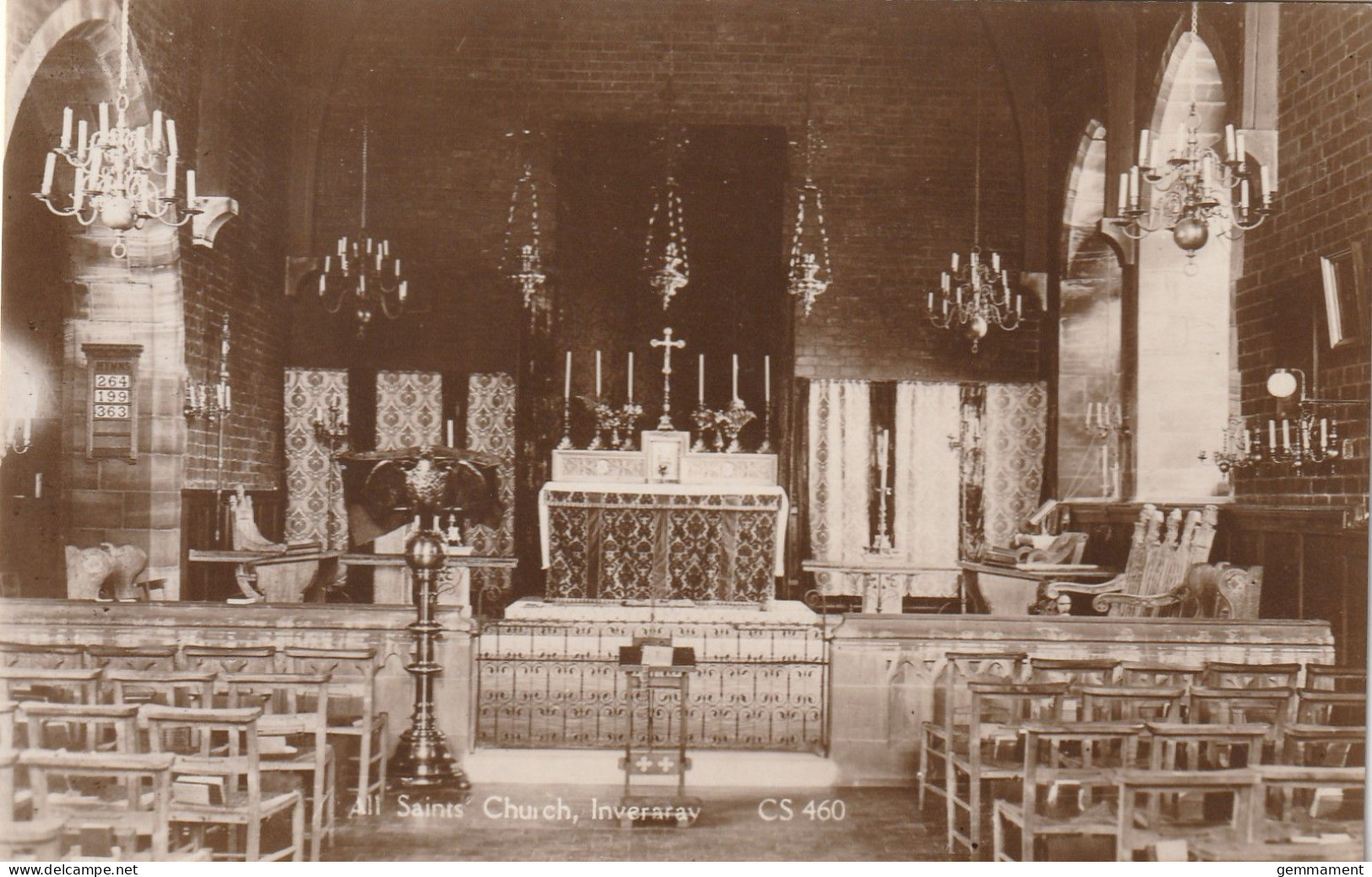 INVERARAY -ALL SAINTS CHURCH INTERIOR - Argyllshire