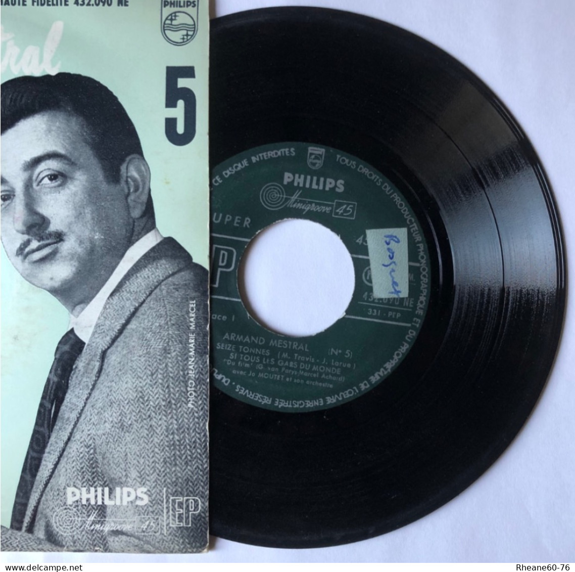 Philips 432.090 NE - 45T EP - Armand Mestral Avec Jo Moutet Et Son Orchestre - Microsillon Médium Haute Fidélité - Formatos Especiales